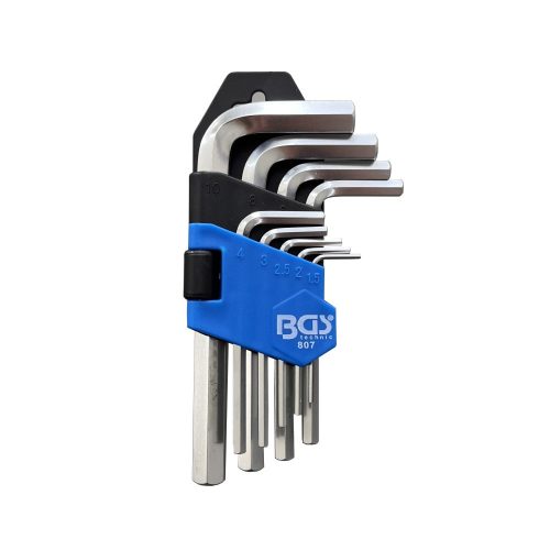 Allen key set 1.5-10mm 9 parts